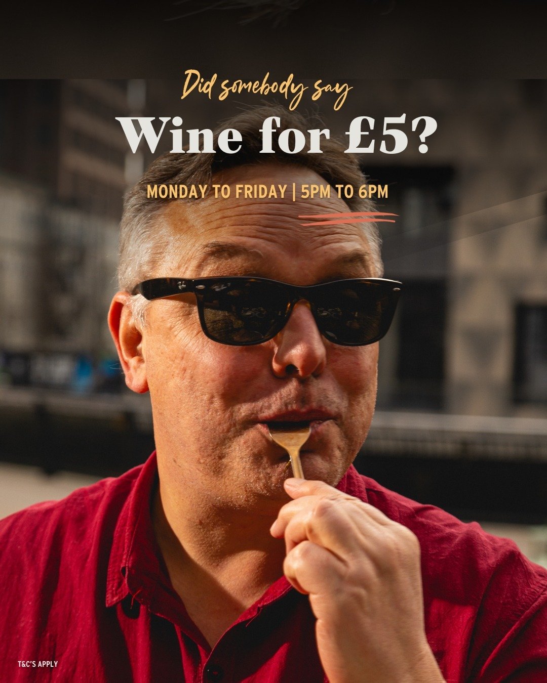 Still haven't popped by our stores for Wine O'Clock? Where've you been hiding? 🍷

For just &pound;5 a glass, treat yourself to premium organic wines and pair your pour with our tempting bar bites, with two small plates for &pound;10, or grab a quick