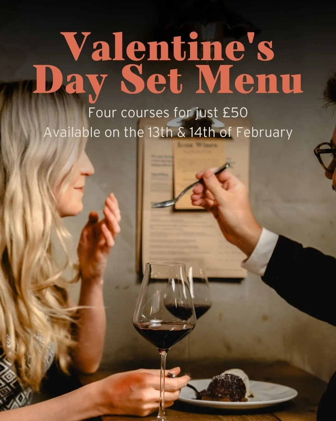 This Valentine&rsquo;s Day, join us for a four-course set menu for just &pound;50 PP featuring some much-loved Humble Grape classics. The menu will be available on 13th and 14th February at Humble Grape Battersea, Liverpool Street, Canary Wharf, Crou