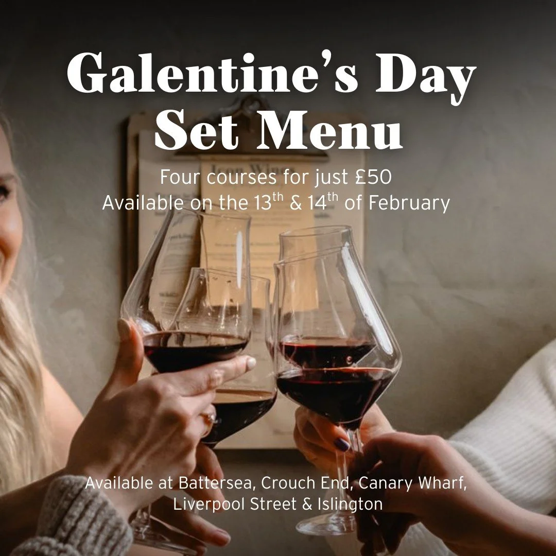 Grab your friends and join us for a four-course set menu for just &pound;50 PP featuring some much-loved Humble Grape classics 💞 The menu will be available on 13th and 14th February at Humble Grape Battersea, Liverpool Street, Canary Wharf, Crouch E