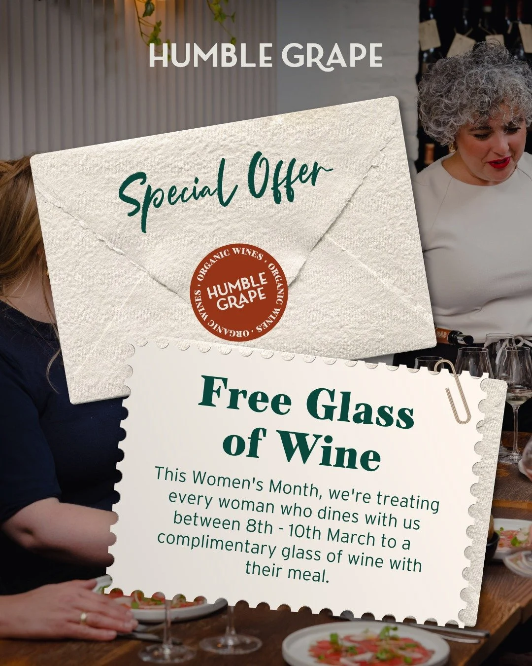 To mark Women's Month, we're treating every woman who dines with us between 8-10 March to a complimentary glass of wine with their meal. 🍷

Whether you're joining us for a long, lazy lunch, dinner with the gals, or an evening celebration, consider i