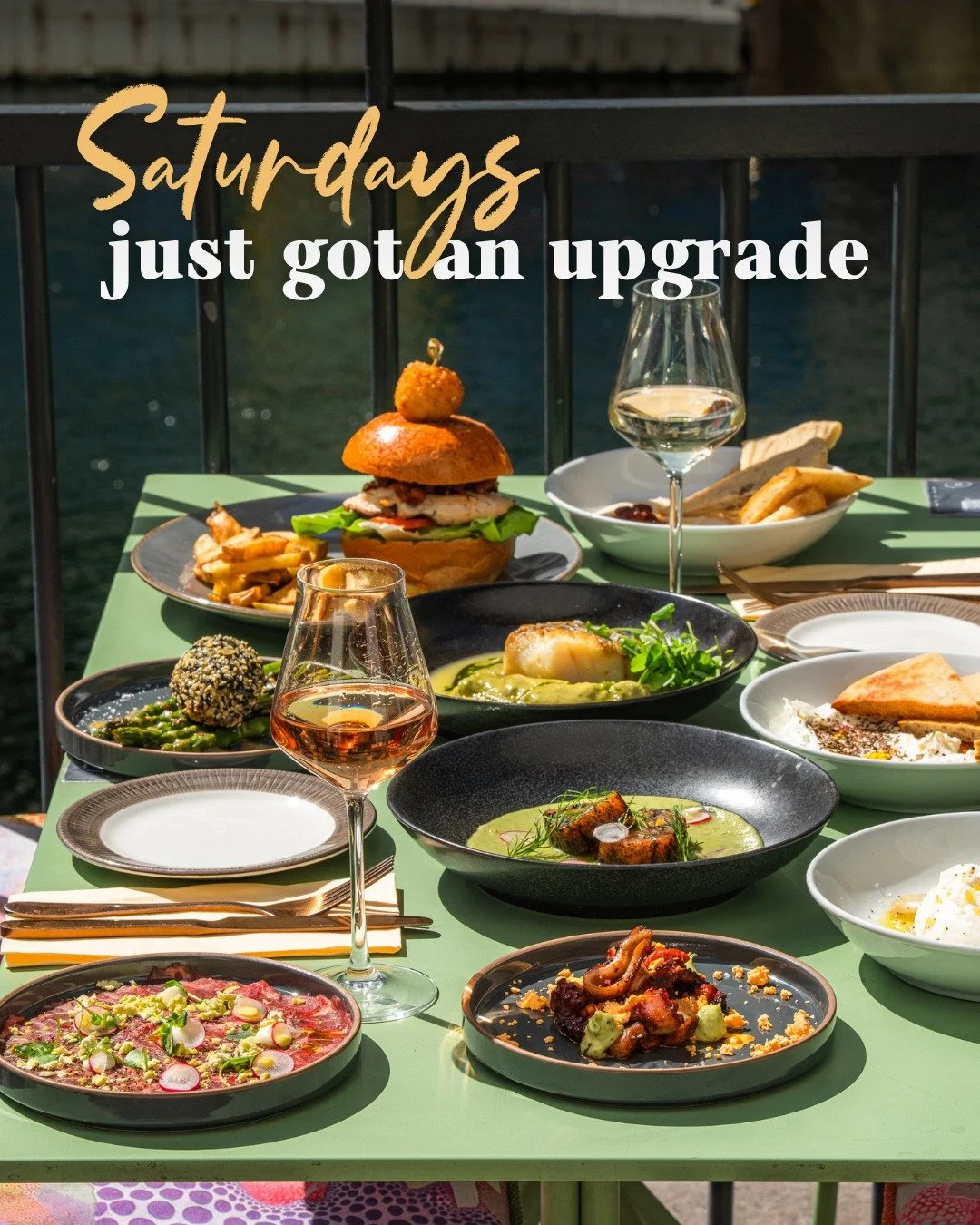 Our Saturdays just got an upgrade: &pound;6 organic wines, kids eat free AND &pound;20 lunch at Battersea, Canary Wharf and Islington. See you there ☀️👋

Click the link in our bio for more information! 

The small print: 
The &pound;6 wine &amp; kid