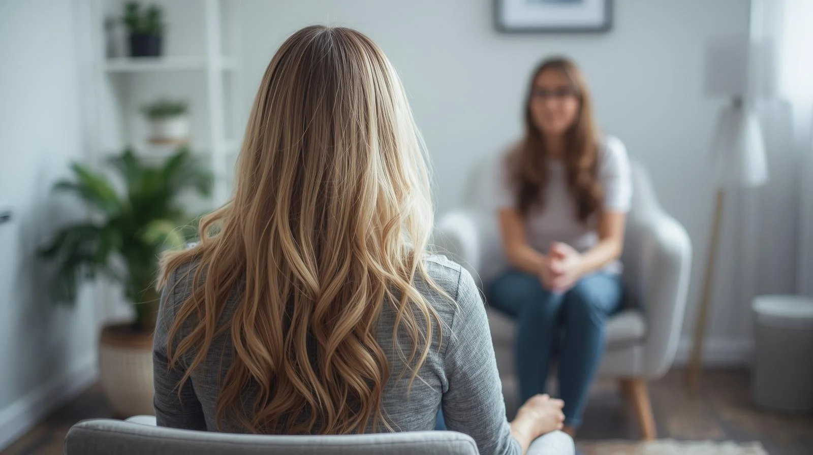 cozy office, in-person session, therapy, counselor