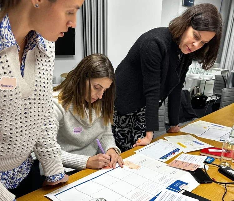 Paula Torraco facilitating a Human Design team workshop