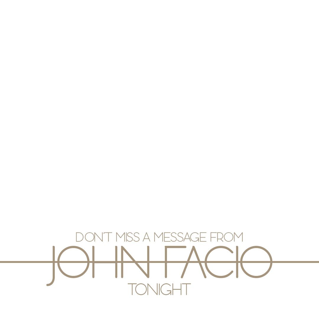 Join us tonight at 7 PM as we continue our study through the gospel of John with a teaching from Pastor John Facio!