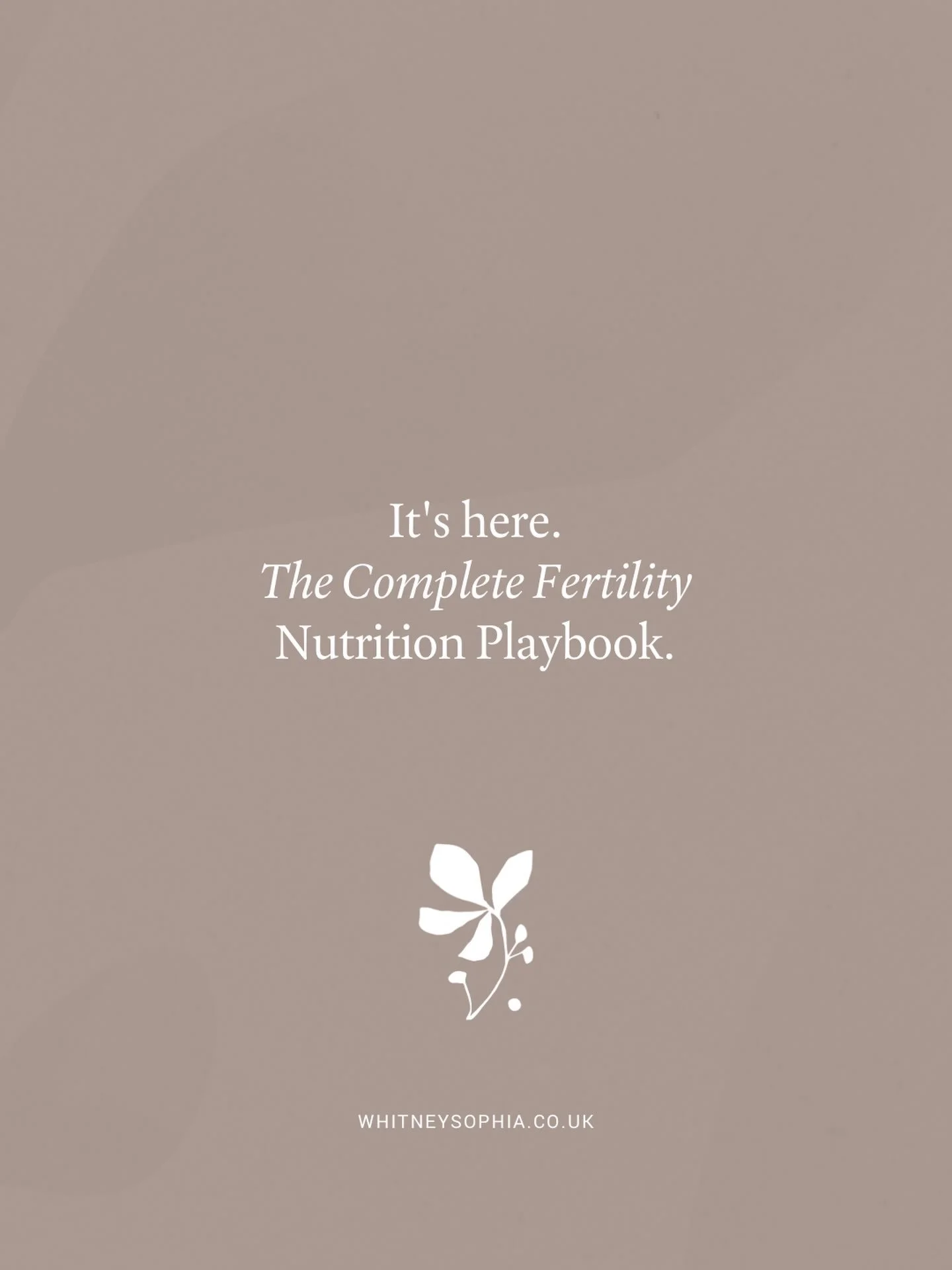 The Complete Fertility Nutrition Playbook for Couples is live. Root cause work, laid out for both of you, not an add-on to hers. Comment or DM the word GUIDE and I&rsquo;ll send it straight over.

Whitney x