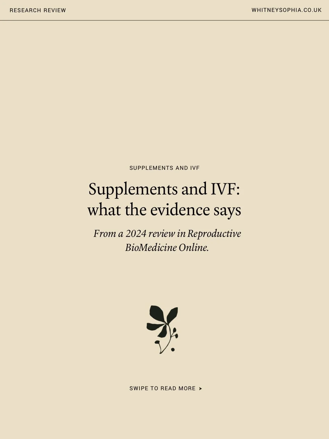 A 2024 review shows that much of the supplement evidence in IVF is still unclear. What I see in clinic is that antioxidants, vitamin D and myo-inositol all need assessing first, because the right amount is different for each person. This also comes d