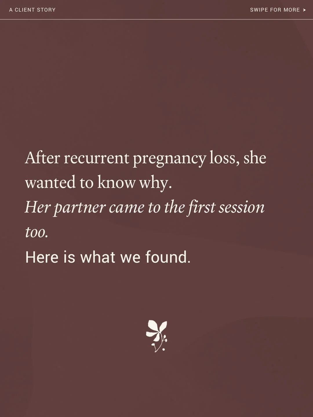 She came to me after recurrent pregnancy loss, with her partner beside her from the first session. Her bloods showed raised thyroid antibodies and low folate and vitamin D, and we worked on those over four months of mentorship. They now have their ba
