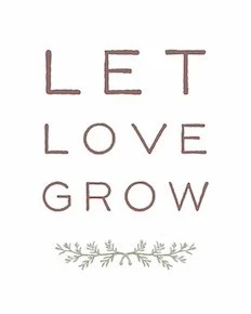 Little Saps gift tree gift tag Let Love Grow