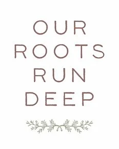 Little Saps gift tree gift tag Our Roots Run Deep