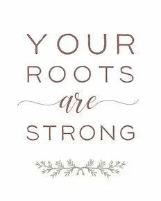 Little Saps gift tree gift tag Your Roots are Strong