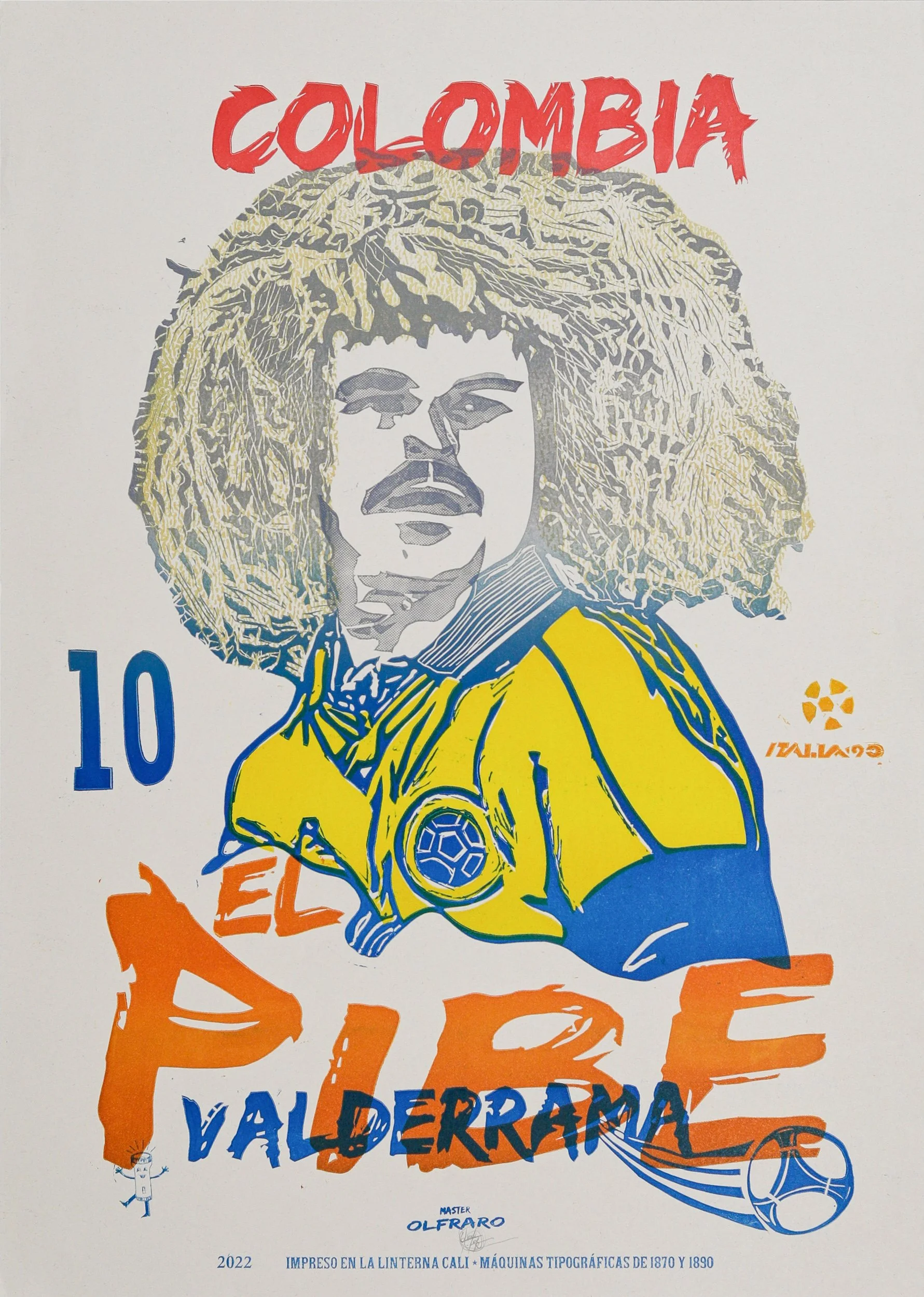 Pibe Valderrama by Olfaro & La Linterna