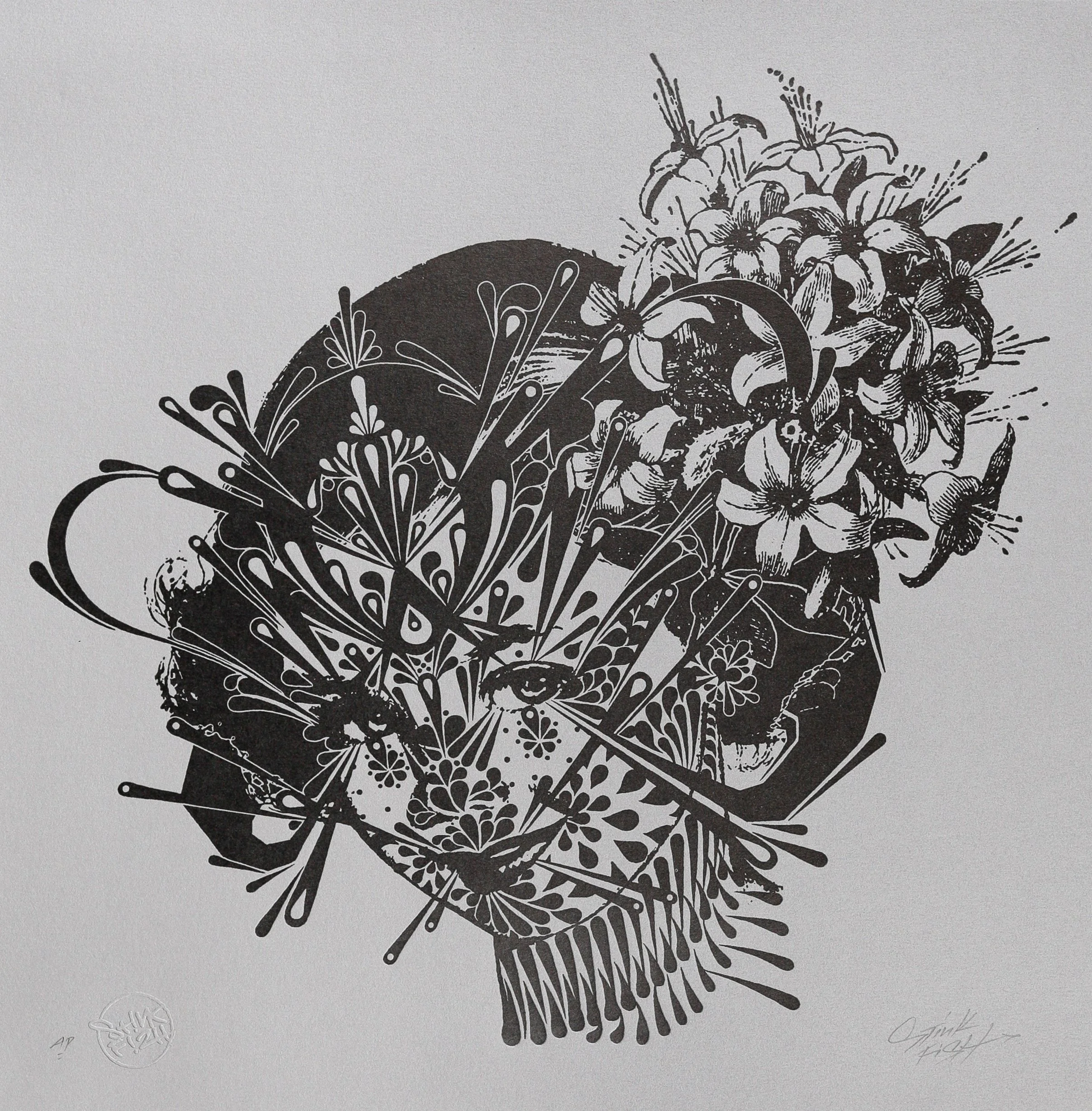 The Flower Girl 1949 by Stink Fish