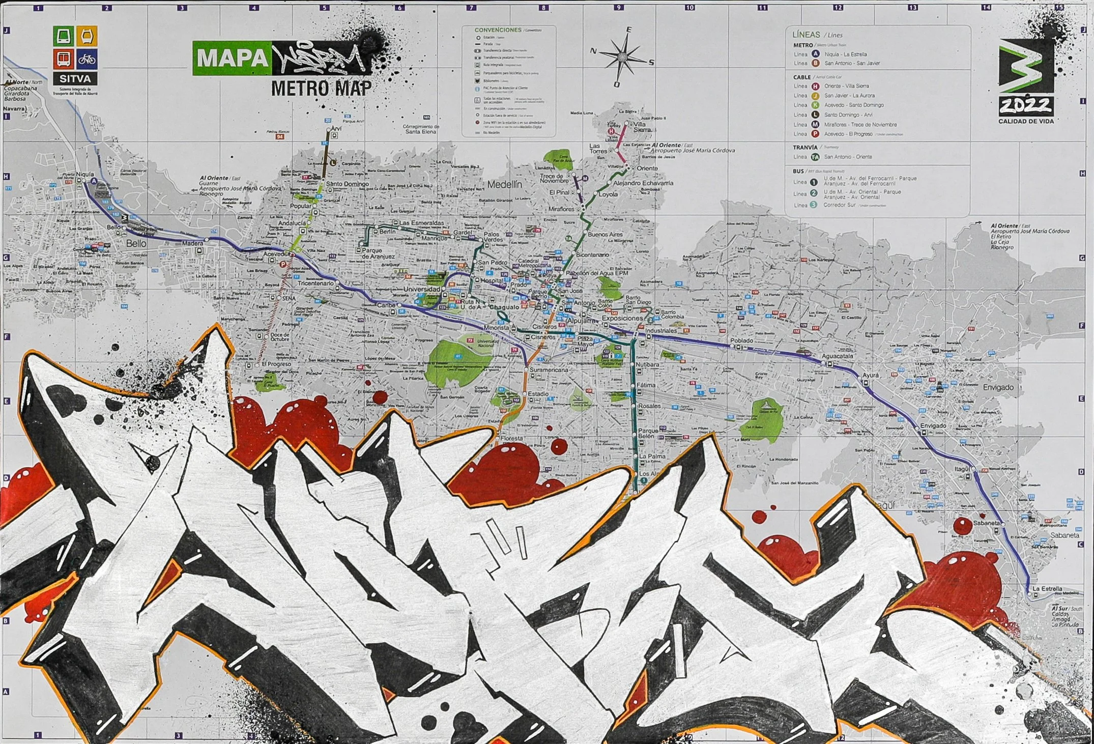 Medellín Metro by Worm