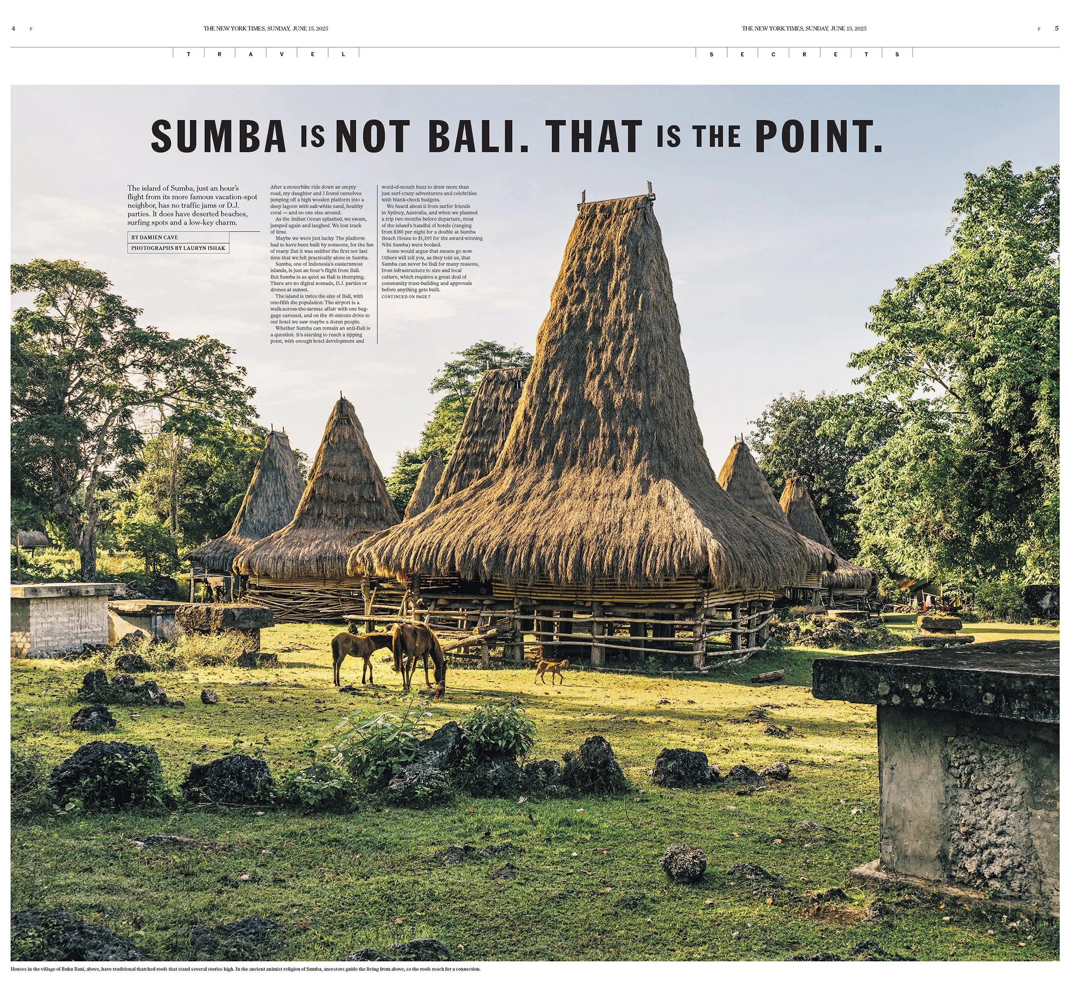 Sumba is not Bali, that is the point - The New York Times, June 2025