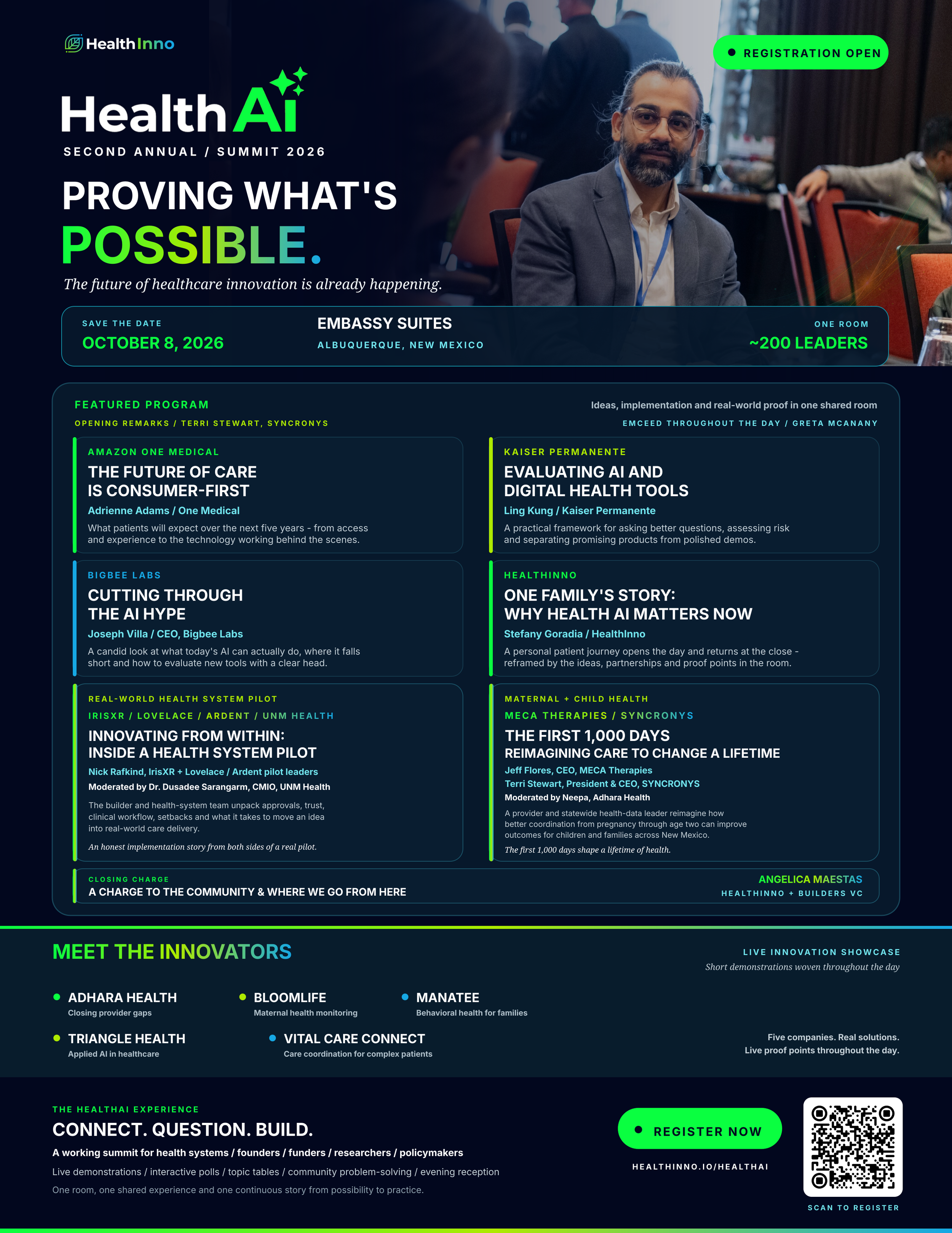 FLYER PORMOTING THE HEALTH AI SUMMIT