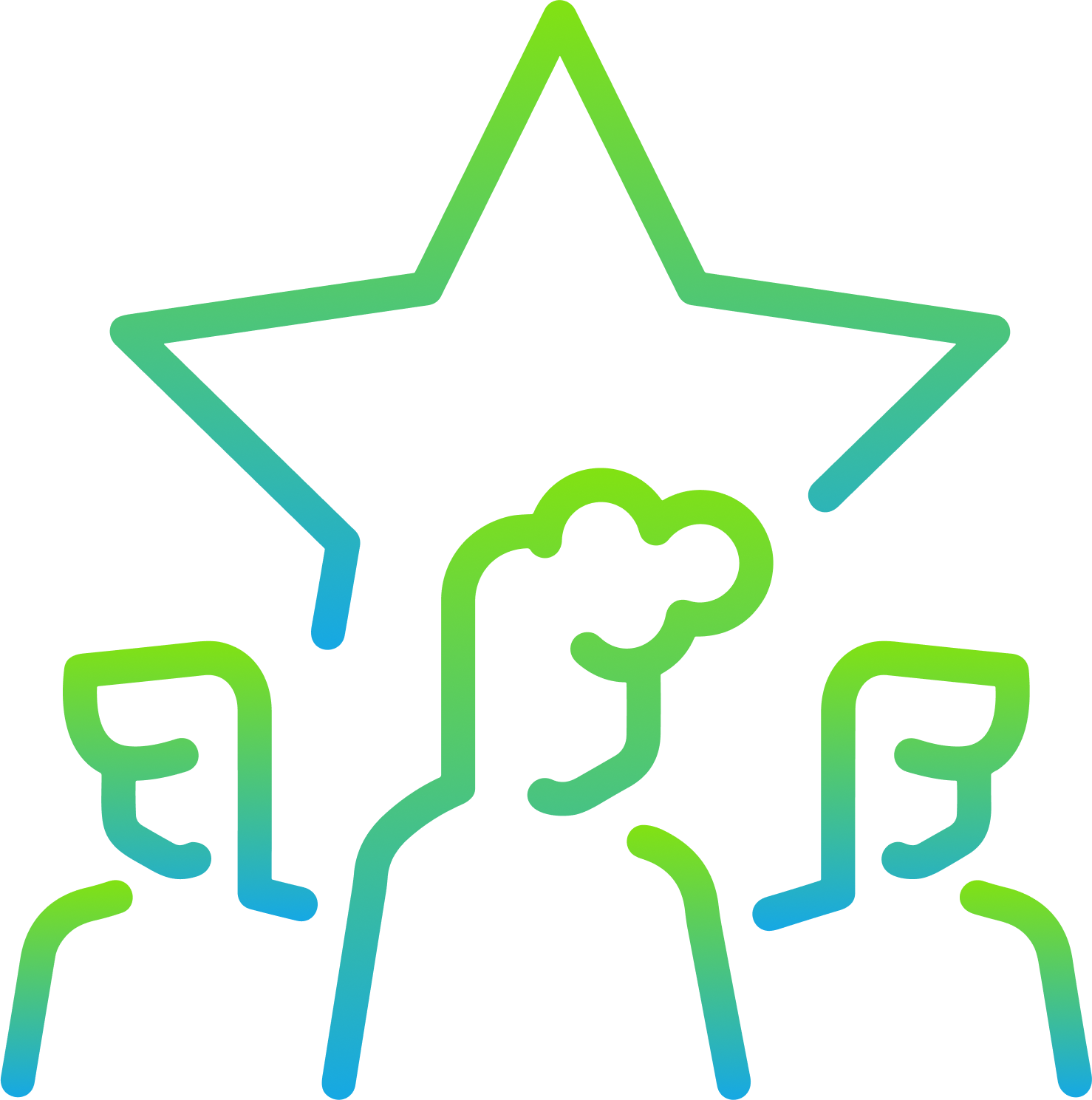 Simplified diagram showing the water cycle with clouds, rain, groundwater flow, and evaporation.