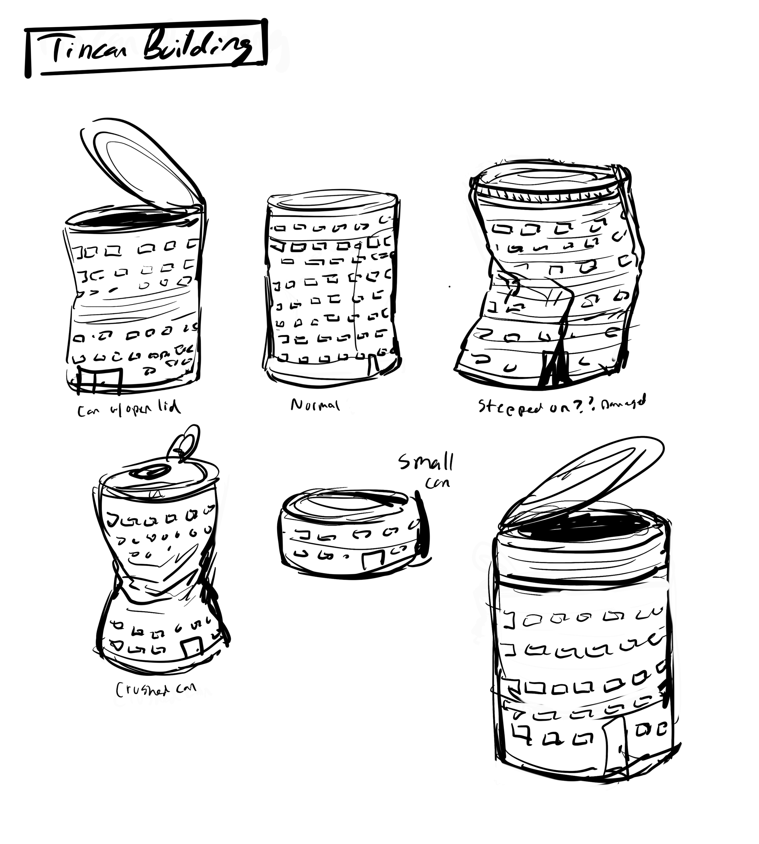 tin-can building exporations