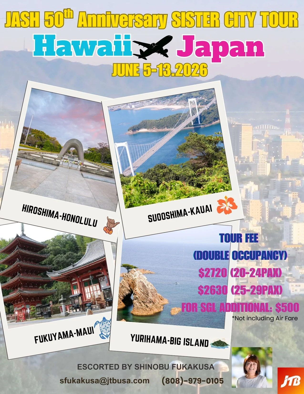 JASH 50th Anniversary Sister-City Tour Registration Deadline