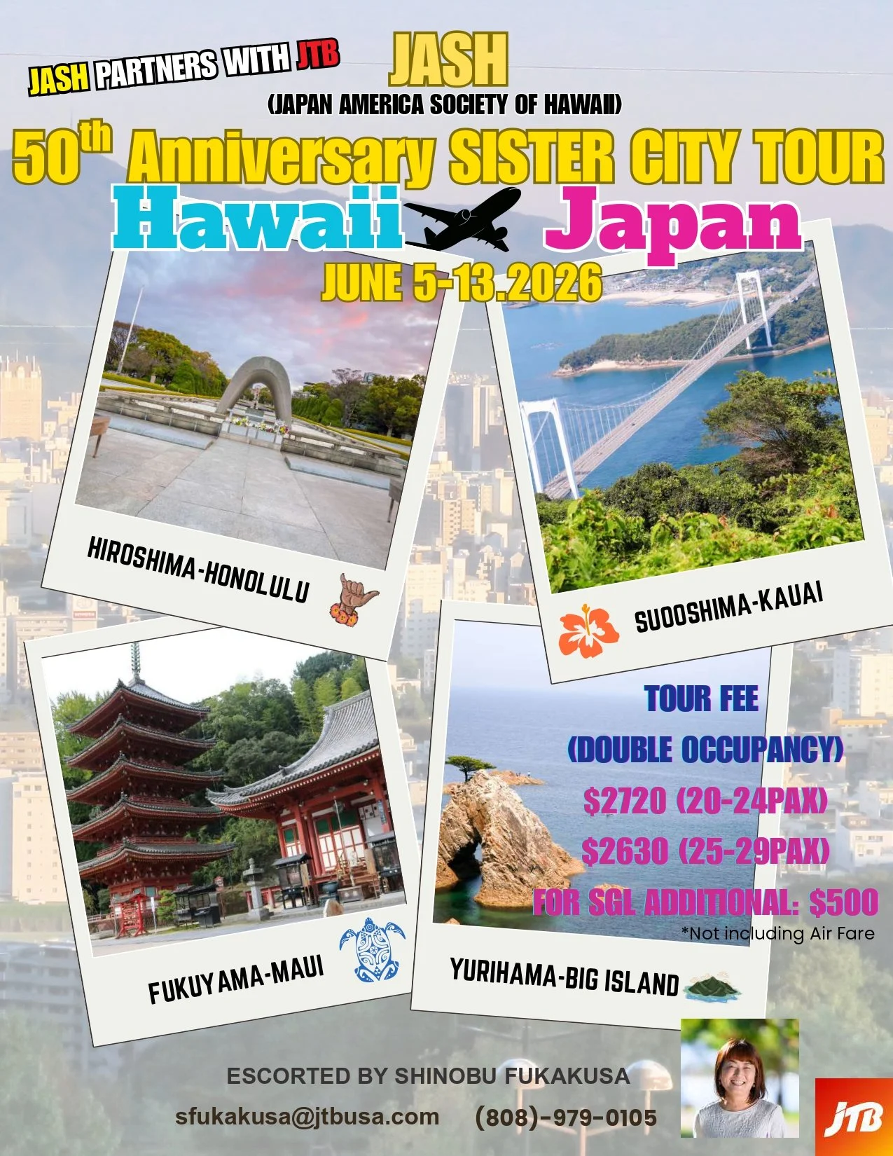 JASH 50th Anniversary Sister-City Tour Registration Deadline