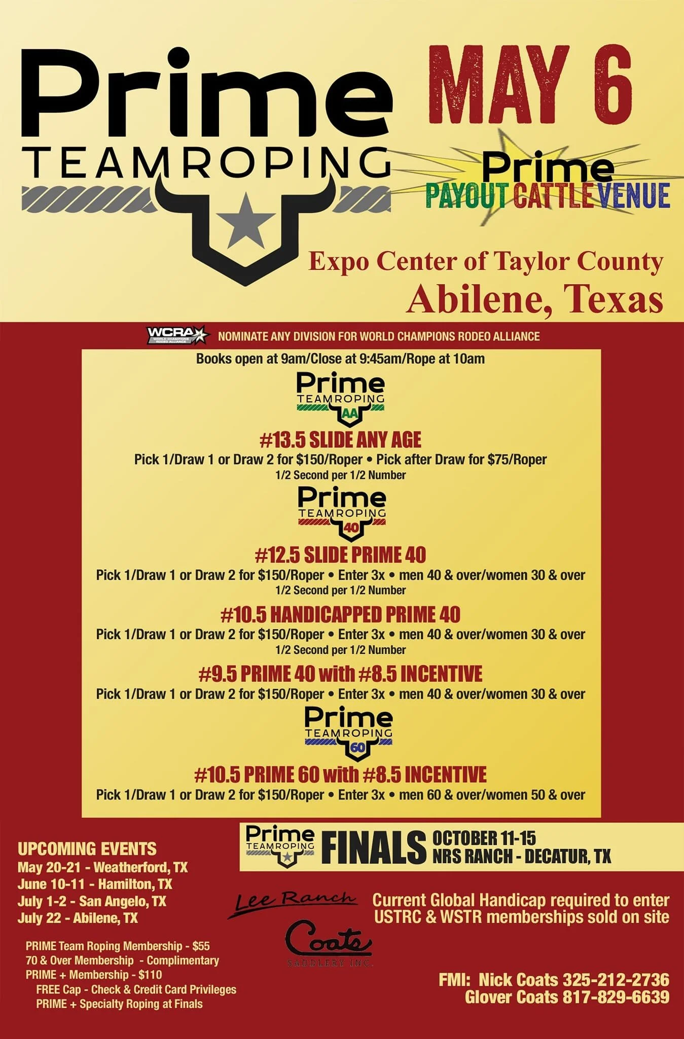 Prime Team Roping USA Roping Calendar Prime Team Roping USA Roping Calendar