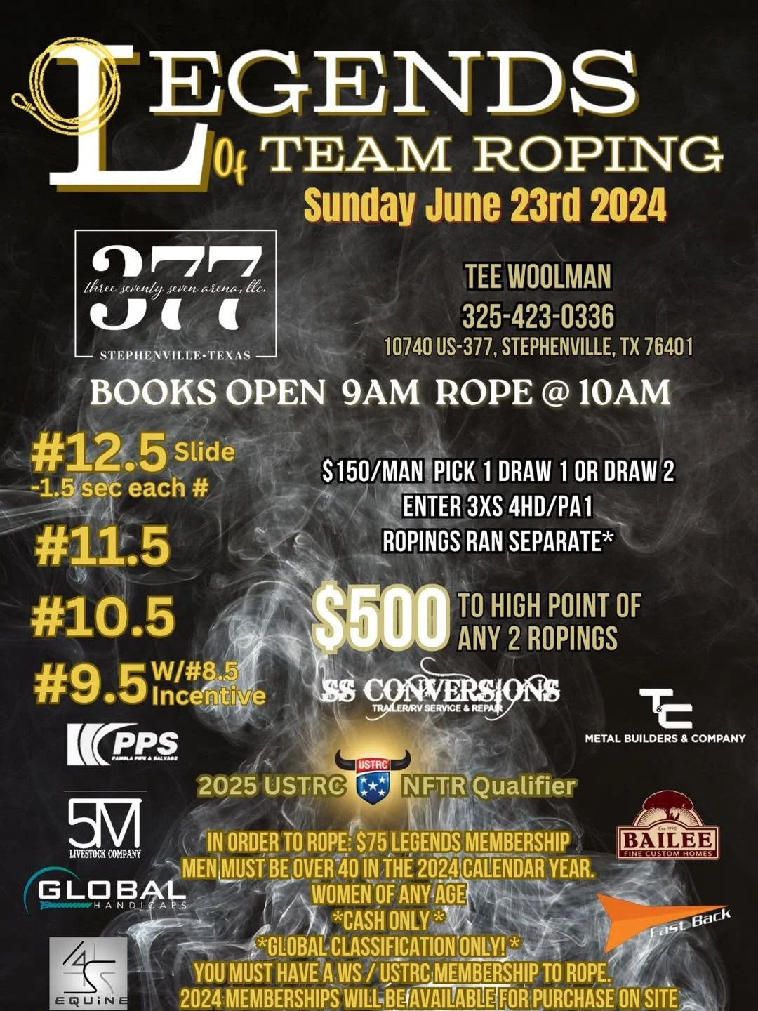 Local Texas Team Roping Events List — USA Roping Calendar