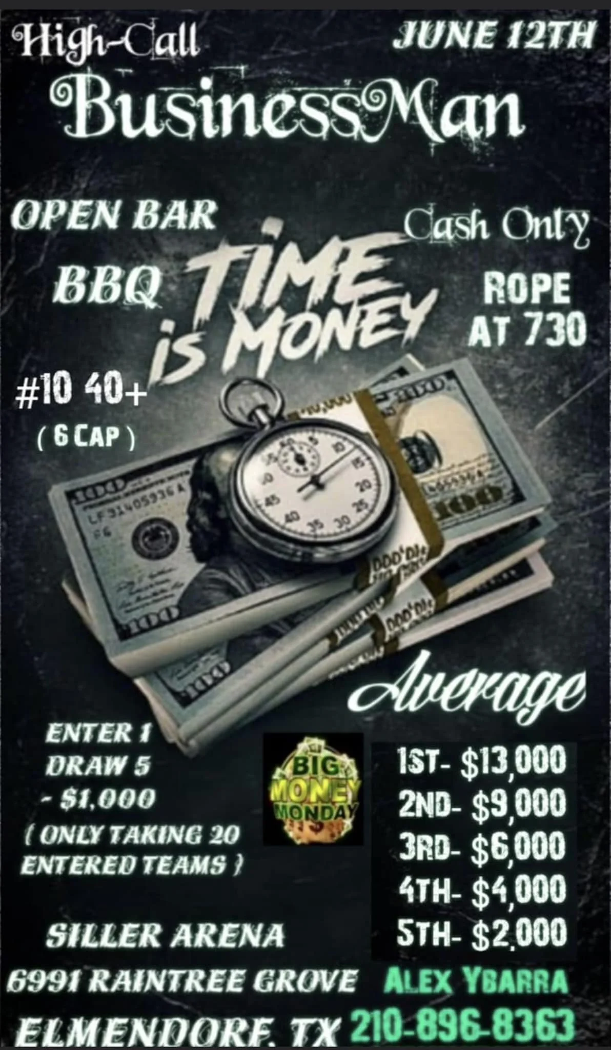 Business Man Team Roping On June 12 2023 In Elmendorf Tx At Siller