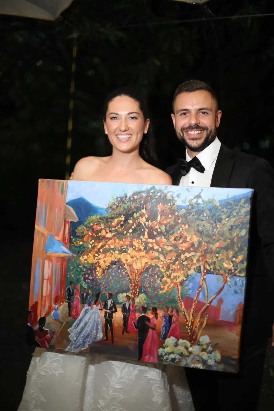 Villa Regina Teodolinda, Lake Como, Italy Live Painting Katie Geis