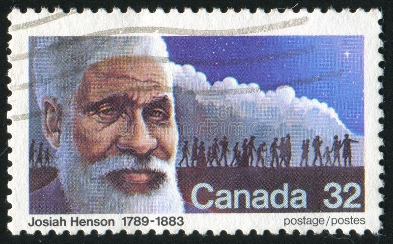  Artist rendering of Henson on a Canadian stamp. Artist: Tony Kew  