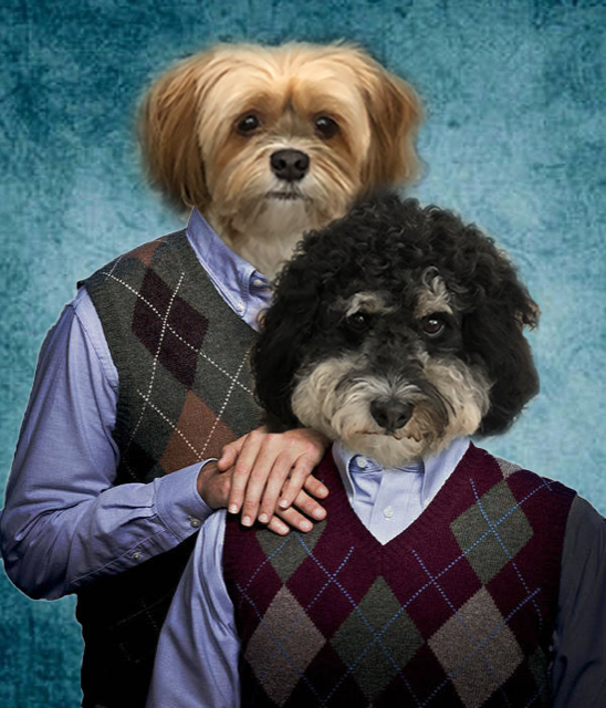 Maizey & Winnie as Step Brothers