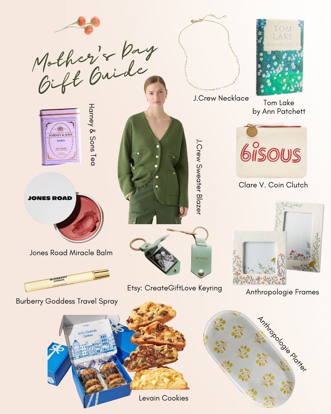 Mother&rsquo;s Day is almost here! ✨ Here are a few gifts I&rsquo;ll be giving (and hoping to receive 😉). Tag a mom you love in the comments below. 👇 ⁠
⁠
#mothersday #mom #giftguide #giftideas #thanksmom #wishlist #anthropologie #levain #eventprofs