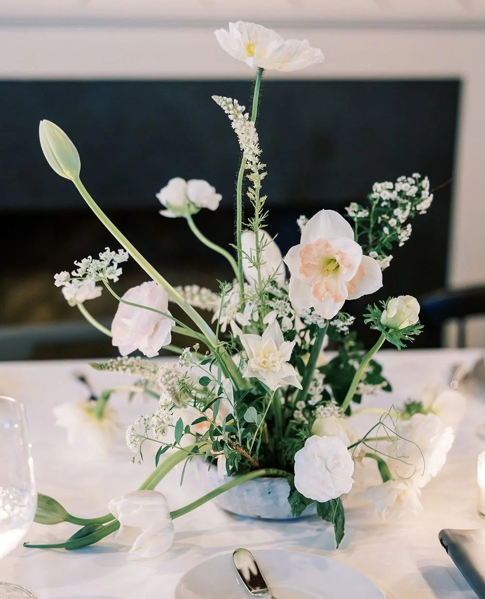 A work of art. These floral centerpieces by @fieldfloralstudio were a showstopper. ⁠
⁠
Photo: @lindseytaylorphotography⁠
Venue: @whitebarnauberge
⁠
⁠
#Eventprofs #Nhweddingplanner #Maineweddingplanner #Newenglandweddingplanner #Nhweddingcoordinator #