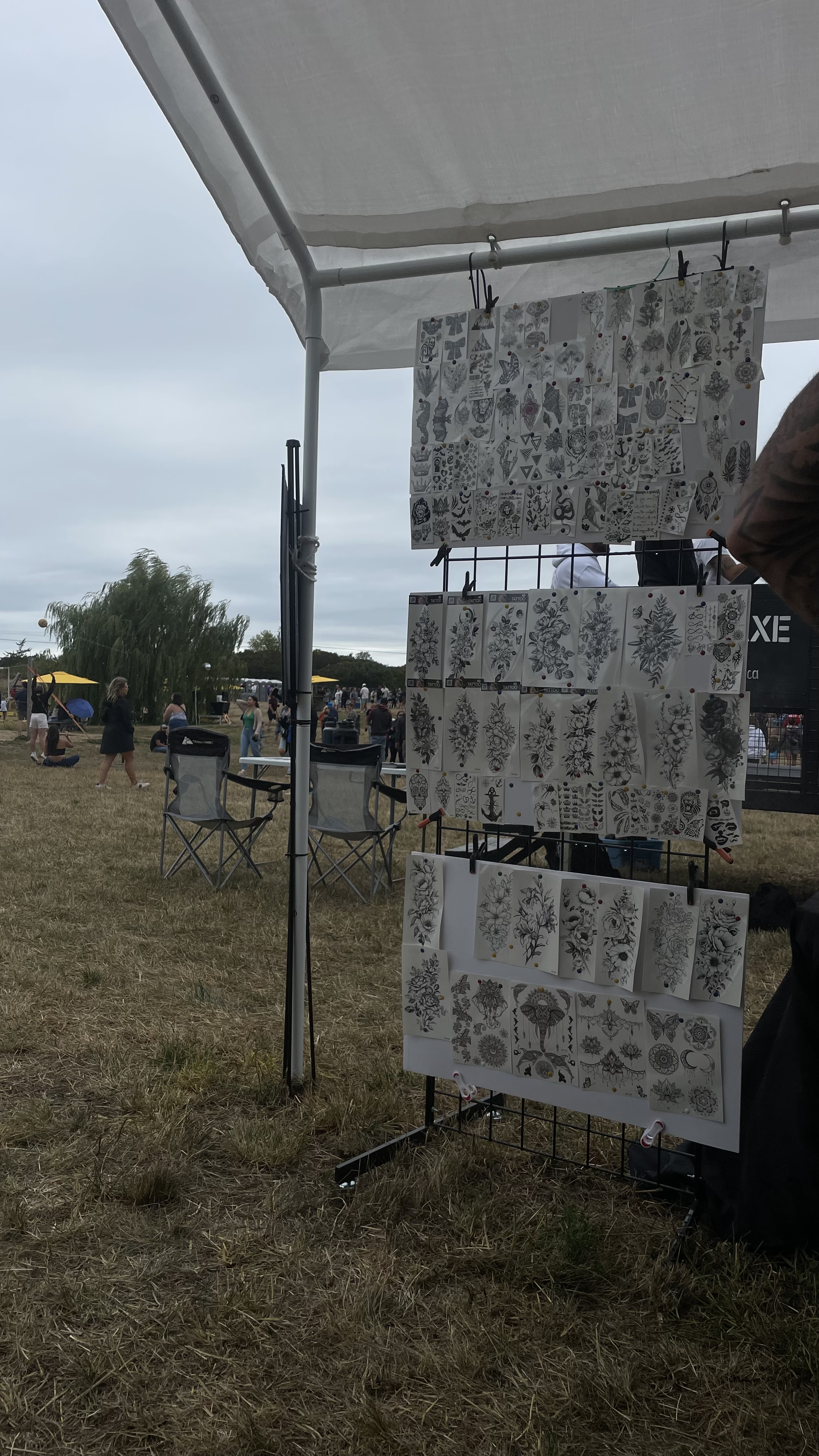 Some of the temporary tattoo options we offered at the Lakeside Booth at B2TF!