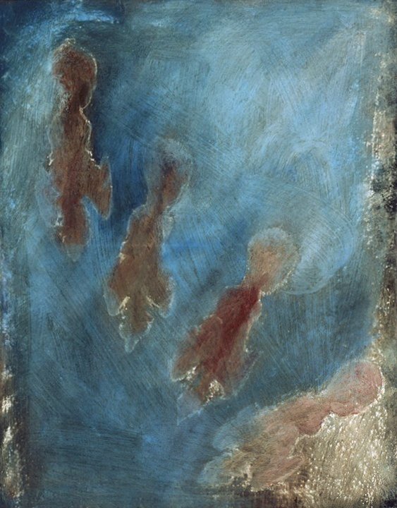 Untitled, 18 x 13, 2004, oil on tar paper.