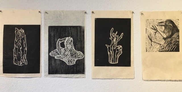 Studies in B&W – Woodblock prints