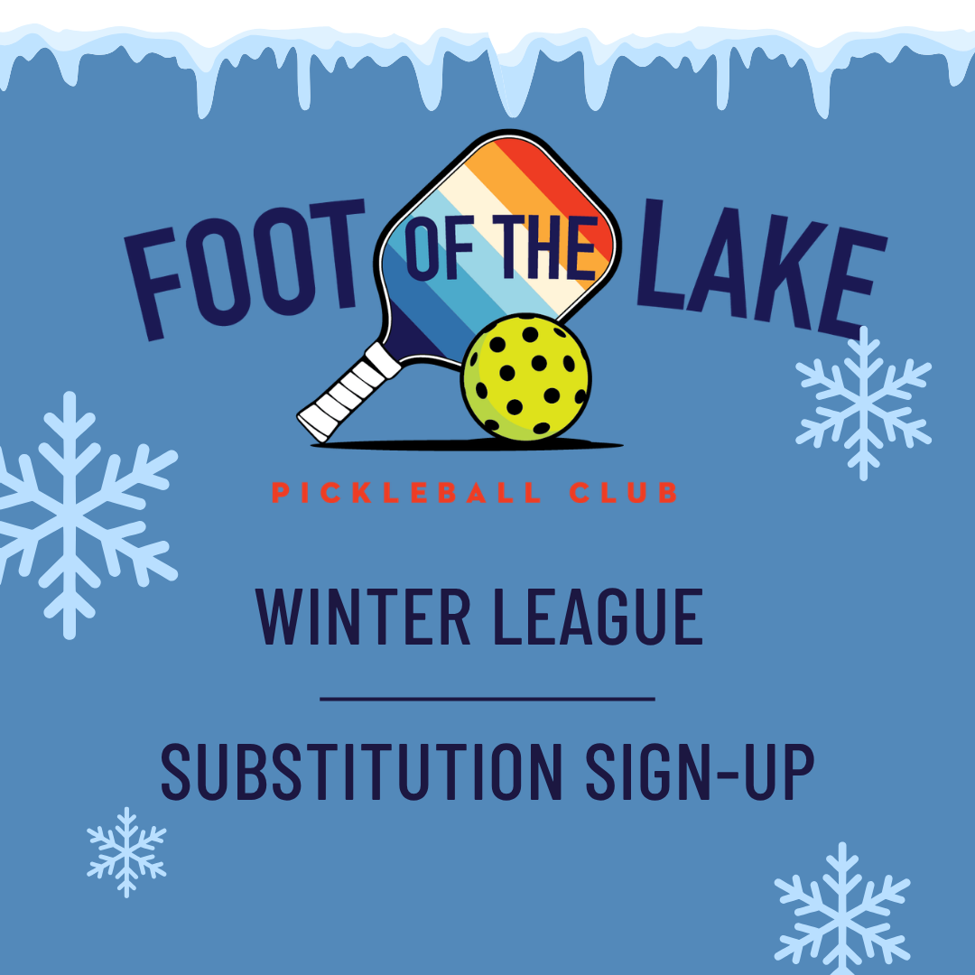 WINTER LEAGUE | Substitute Player Registration