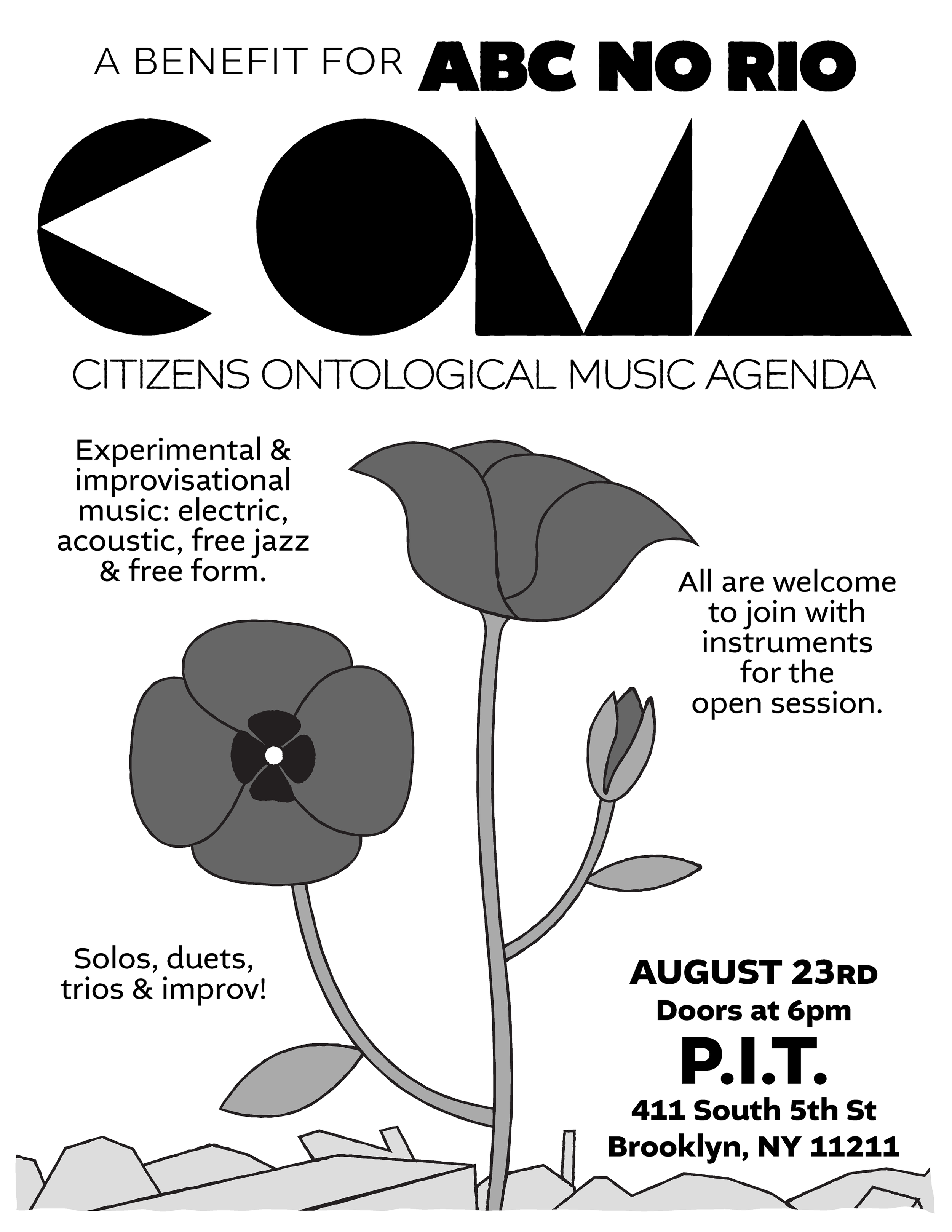 ABC NO RIO presents COMA: Citizens Ontological Music Agenda