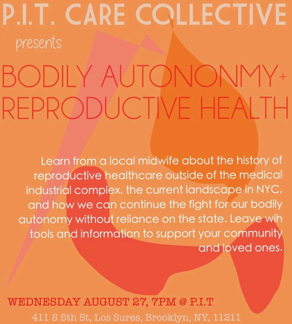 PIT Care Collective Meeting #3: Bodily Autonomy and Reproductive Health