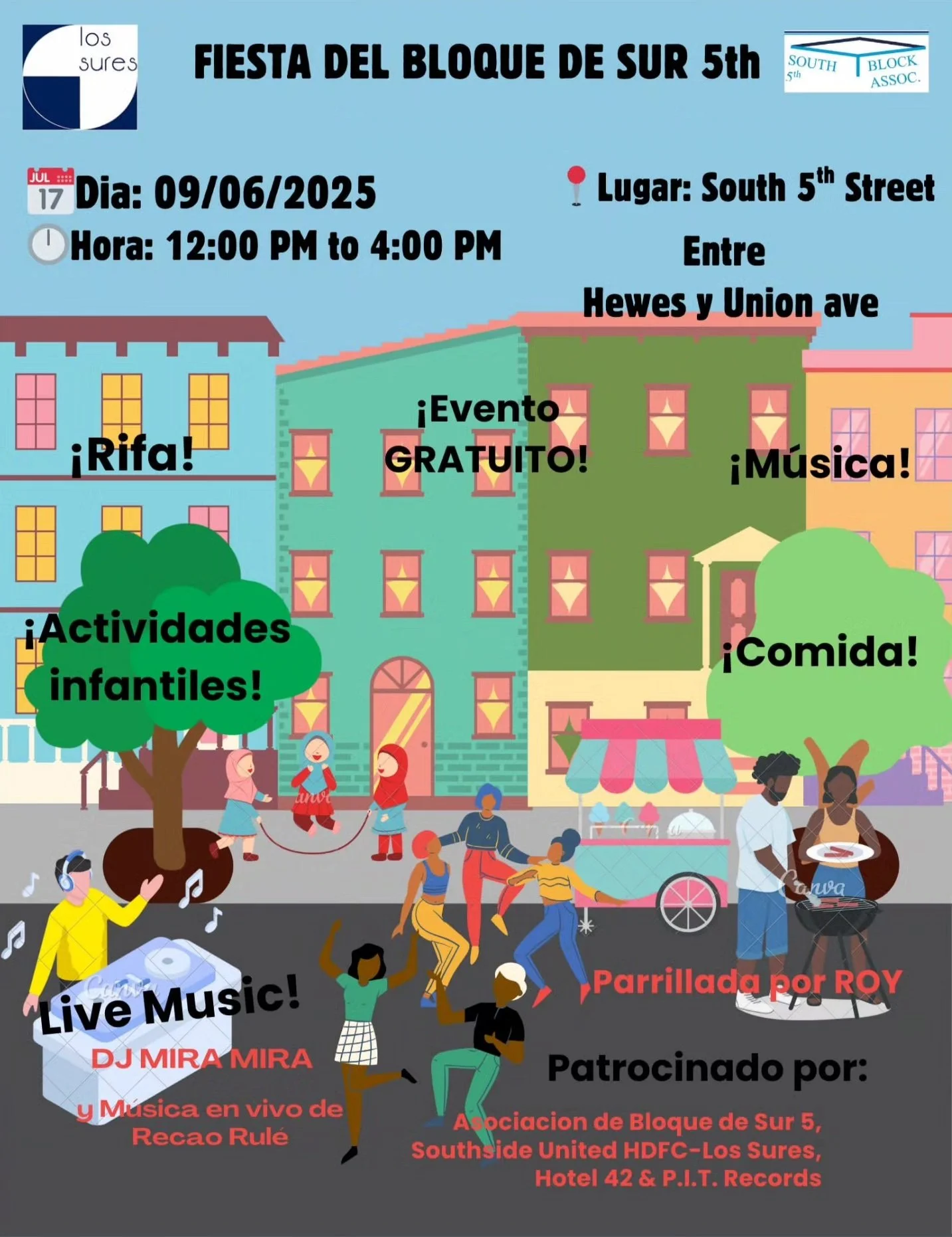 Los Sures Block Party ft. music by DJ MIRA MIRA and Recao Rule