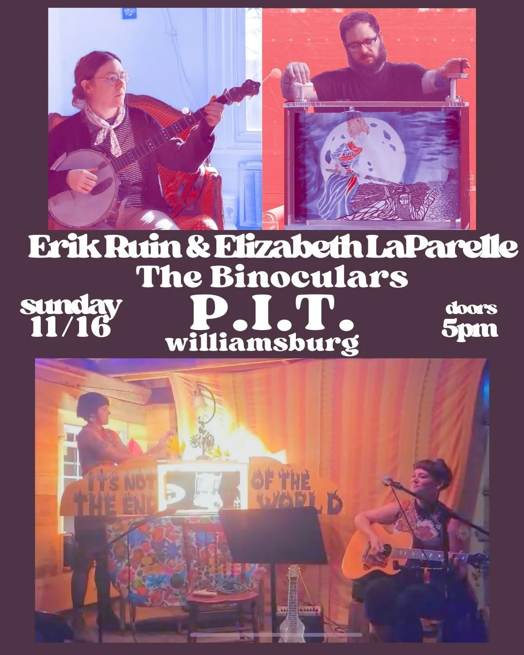 Erik Ruin and Elizabeth LaPrelle//The Binoculars