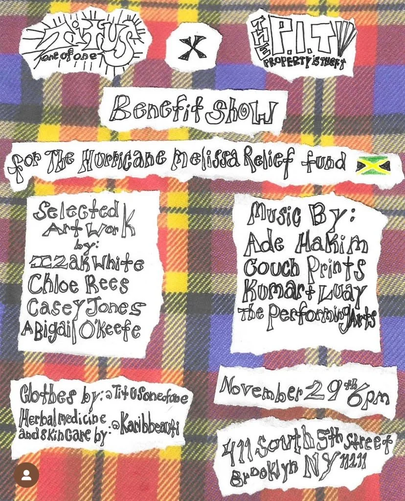 Benefit Show for Hurricane Melissa Relief: Ade Hakim//Couch Prints//Kumar &amp; Luay//Performing Arts