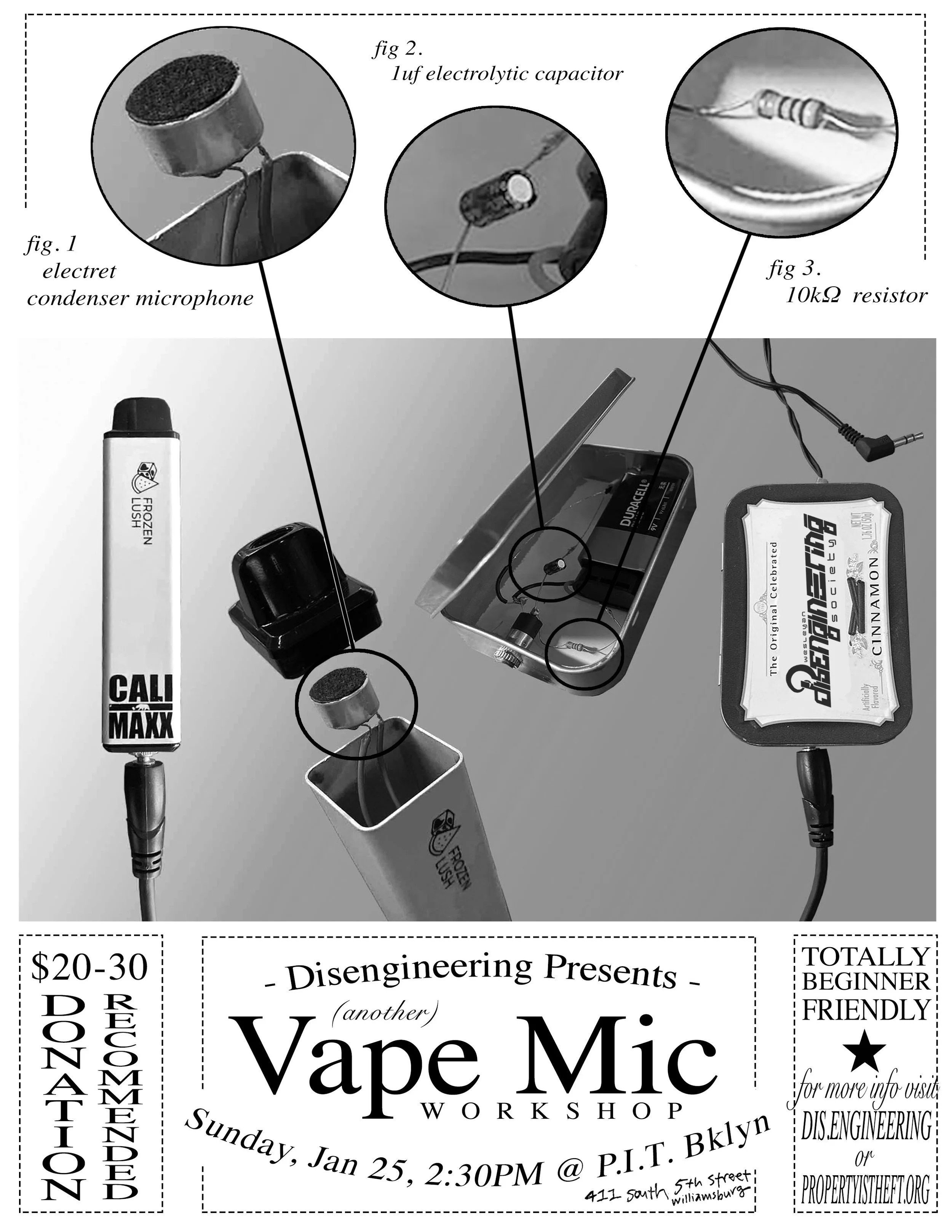 Disengineering Society Vape Mic Workshop