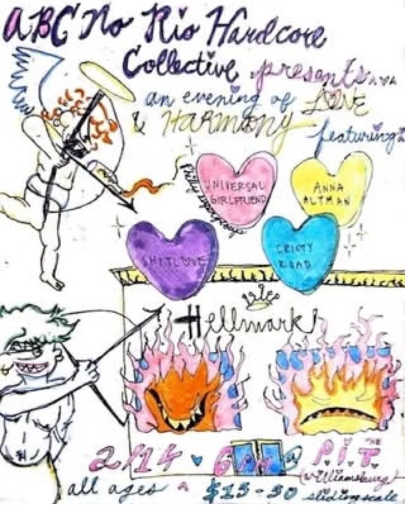 ABC NO RIO BENEFIT SHOW: Universal Girlfriend/Anna Altman/Shitlove/Cristy Road