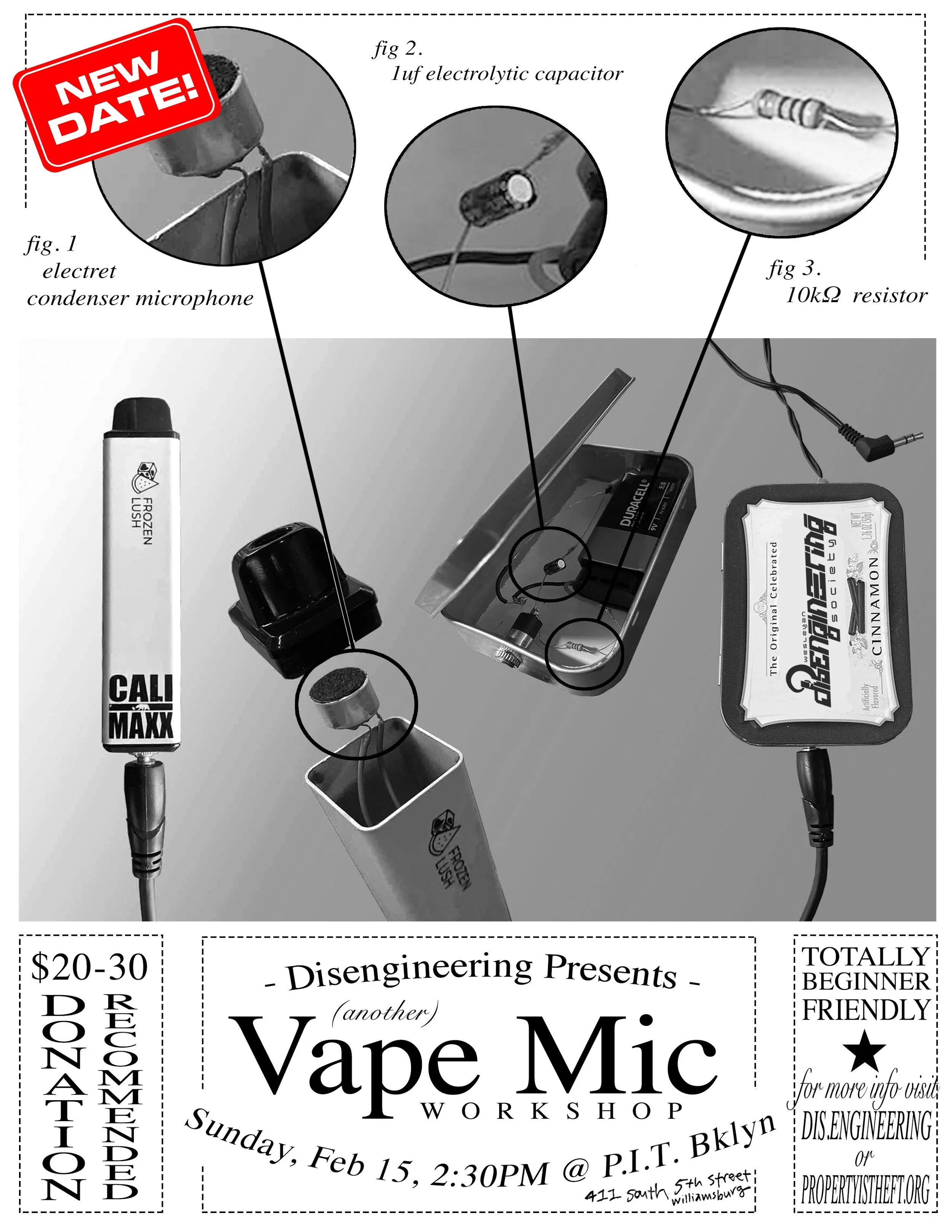 Disengineering Society Vape Mic Workshop