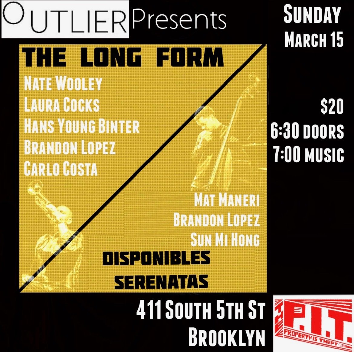 Nate Wooley/Laura Cocks/Hans Young Binter/Brandon Lopes/Carlo Costa///Mat Maneri/Brandon Lopez/Sun Mi Hong