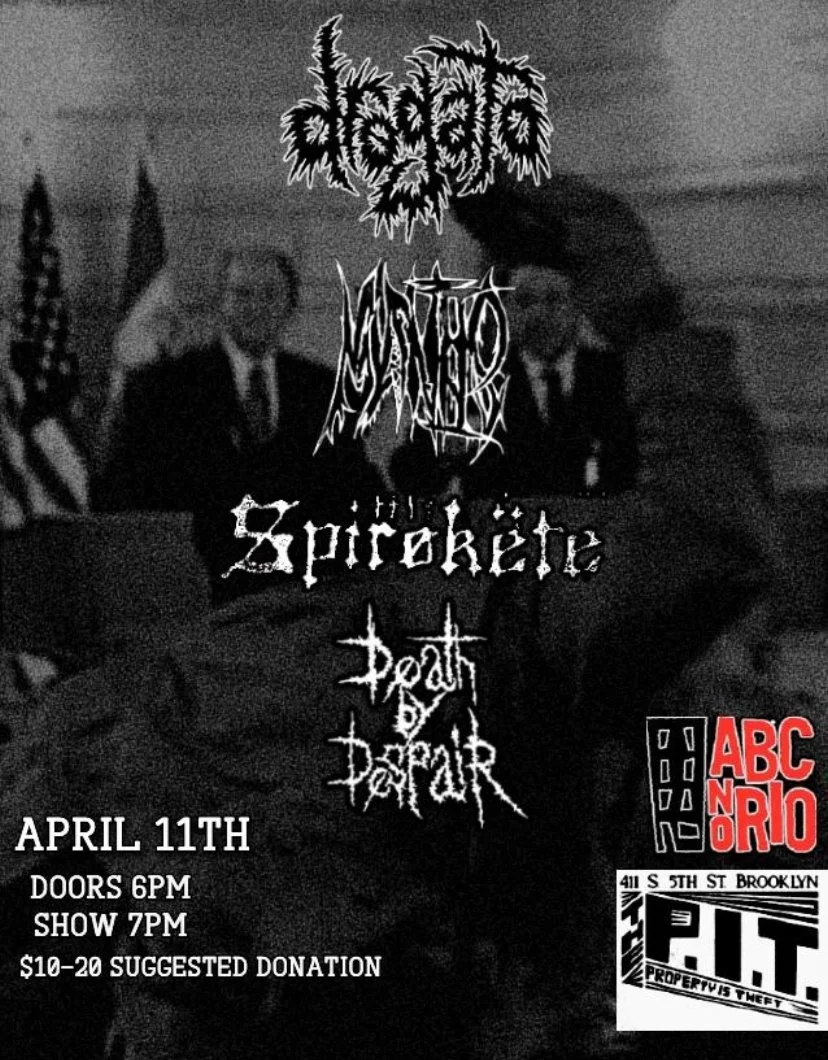 ABC NO RIO Benefit ft. Drogato/Mantis/Spirokete/Death by Despair