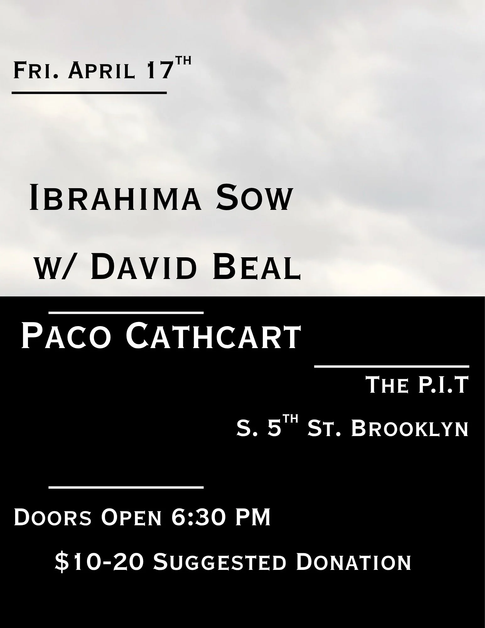Ibrahima Sow w David Beal//Paco Cathcart
