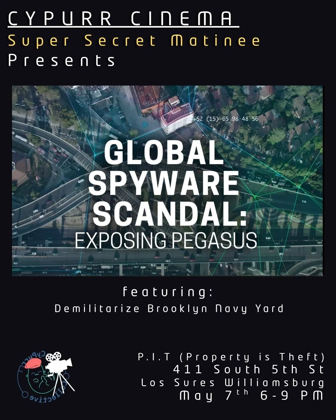 Film Screening - GLOBAL SPYWARE SCANDAL: EXPOSING PEGASUS