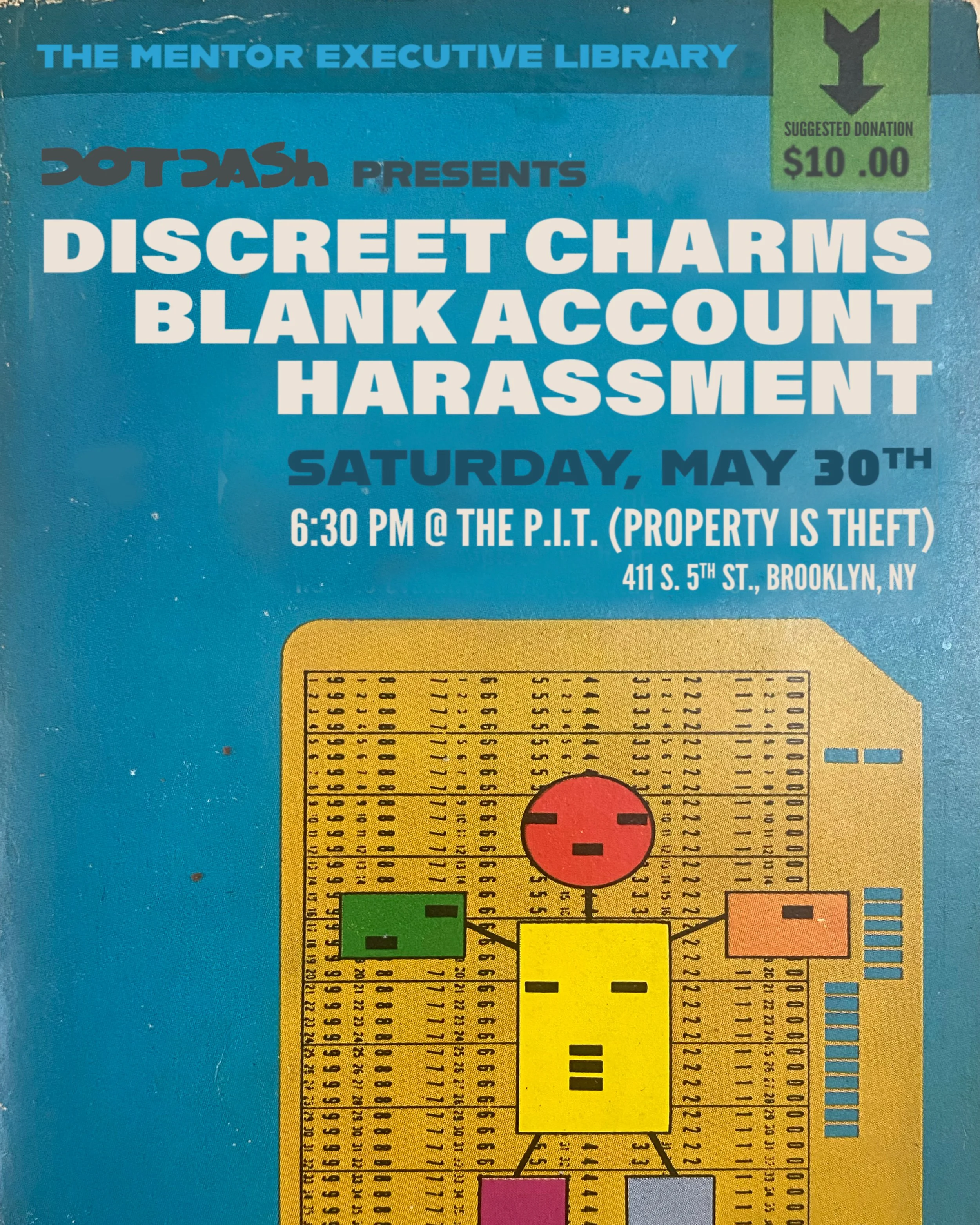 Discreet Charms//Blank Account//Harassment