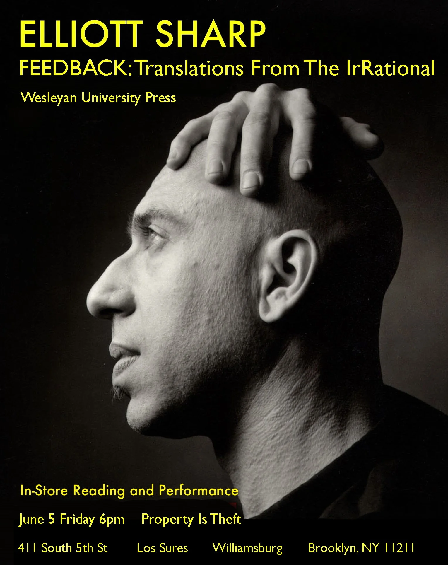 ELLIOT SHARP*FEEDBACK: Translations From The IrRational - Reading and Performance