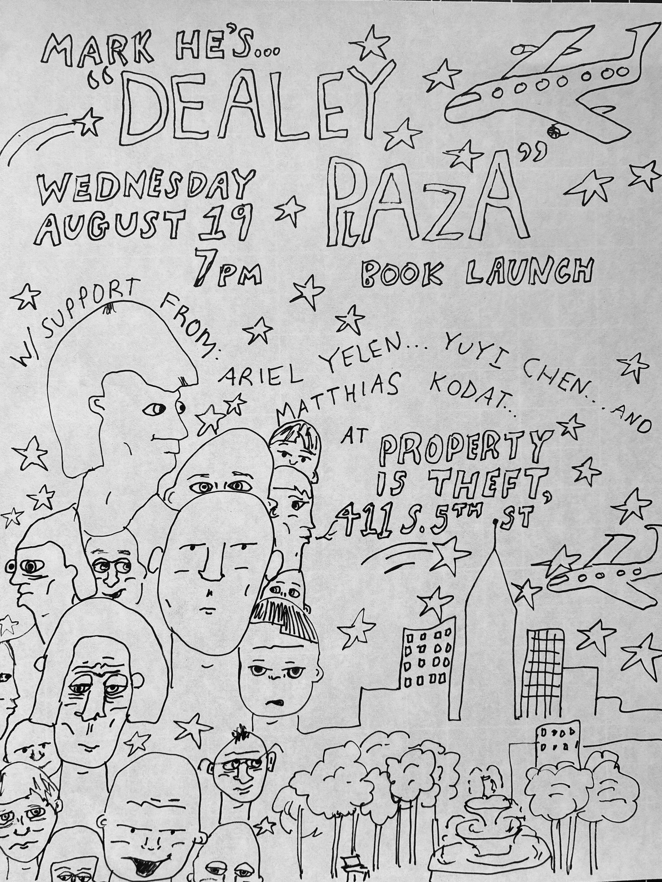 Book Launch for Mark He’s Dealey Plaza w support from Ariel Yelen, Yuyi Chen, Matthias Kodat